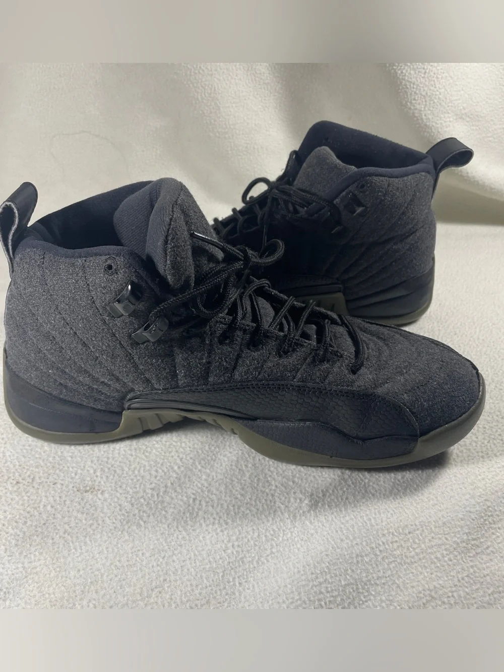 Nike Air Jordan 12 Retro Wool Dark Grey Mens Size 10 852627-003